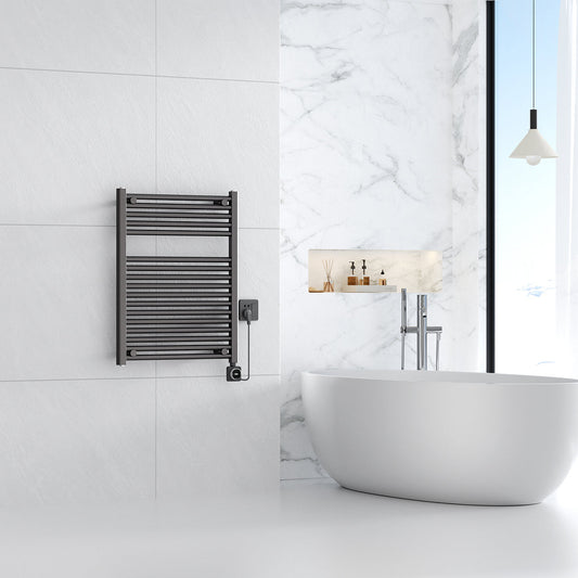 Elara Elektrische Radiator Wiesbaden 76,6x60 cm Smart Wifi Gunmetal