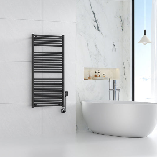 Elara Elektrische Radiator Wiesbaden 118,5X60 Cm met Smart Wifi in Mat Zwart