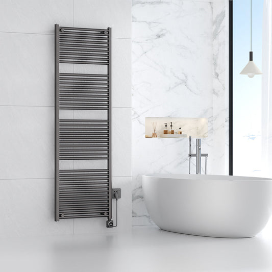 Elara Elektrische Radiator Wiesbaden 181,7X60 Cm met Smart Wifi in Gunmetal