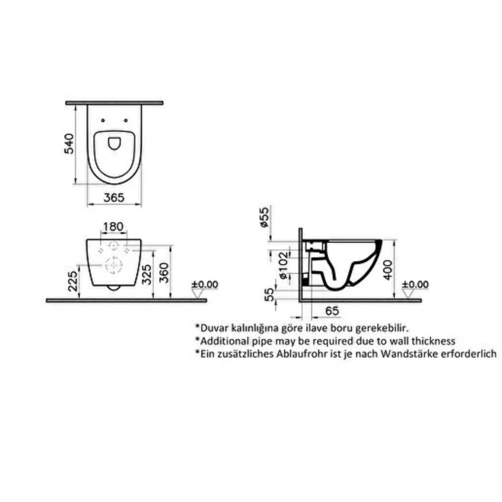 VitrA Sento Hangtoilet