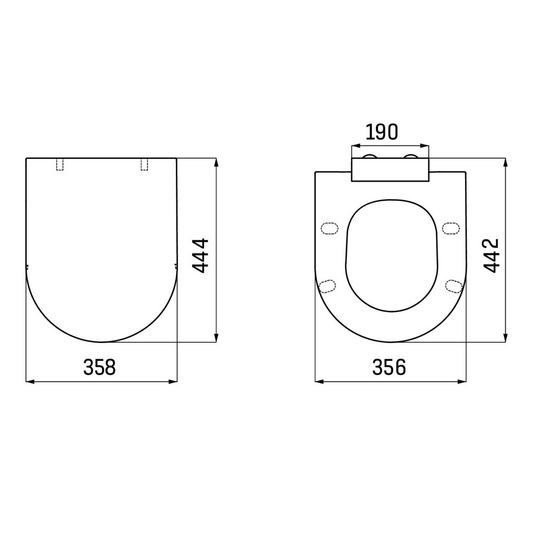 Creavit wc-zitting – Duroplast – softclose – inox scharnieren
