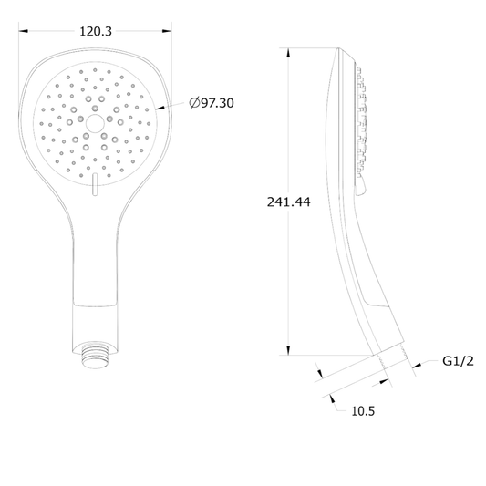 ALONI handdouche – Bianco