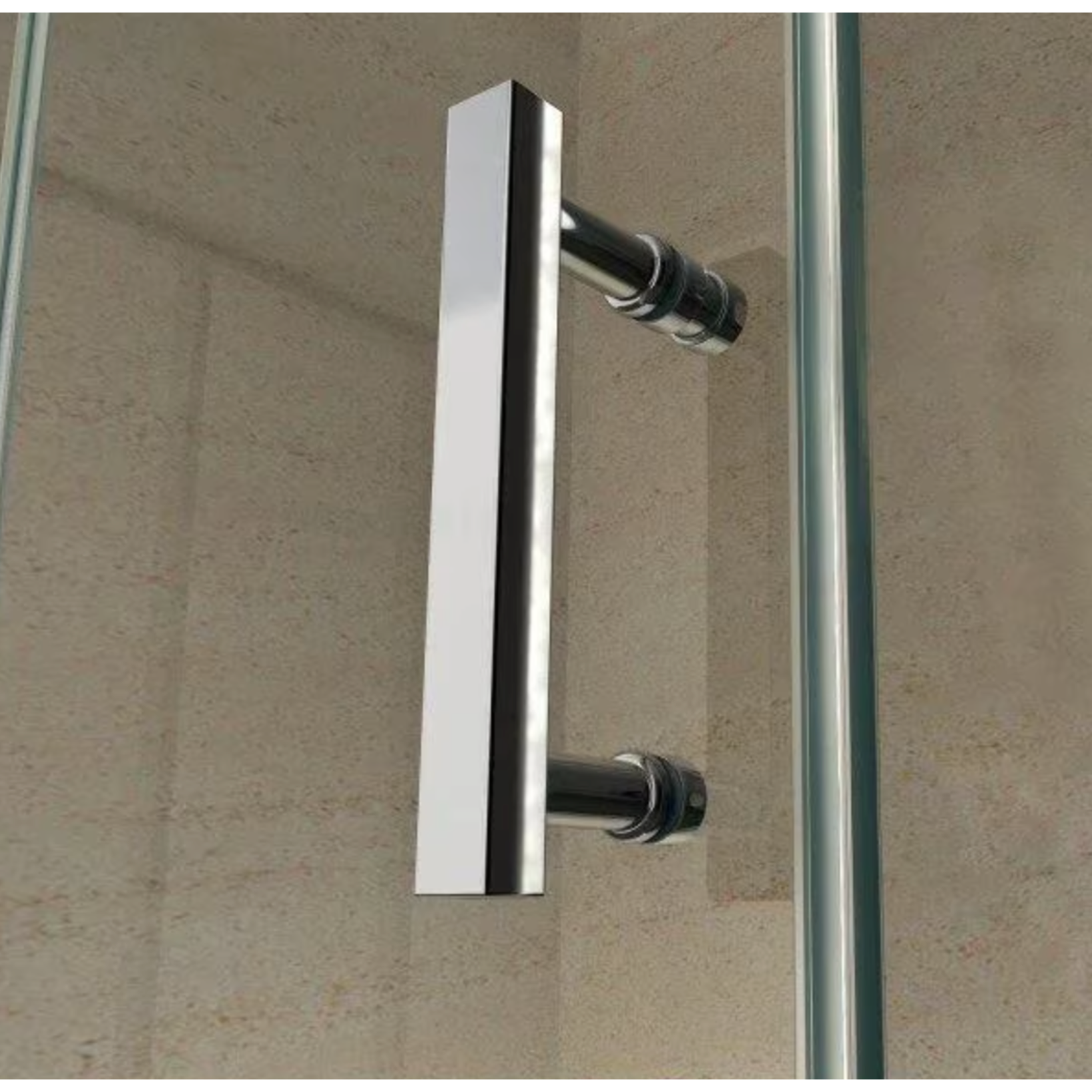 ALONI Douchecabine met Draaideur en Zijwand – 6 mm Veiligheidsglas – Helder Glas – Omkeerbaar
