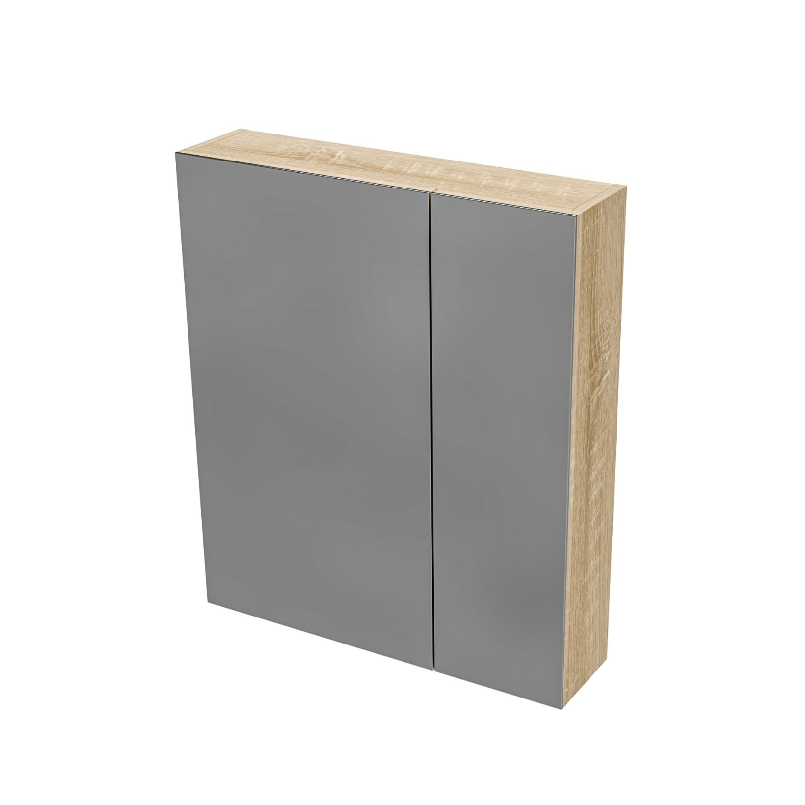 HAYAT spiegelkast – 2 asymmetrische enkelzijdige spiegeldeuren