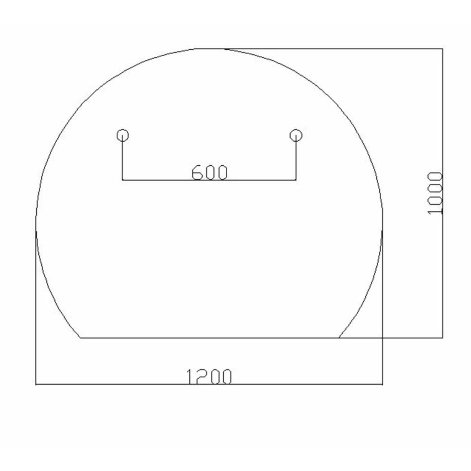 ALONI Zonsopkomst LED-SPIEGEL MET VERWARMING (120X100CM)