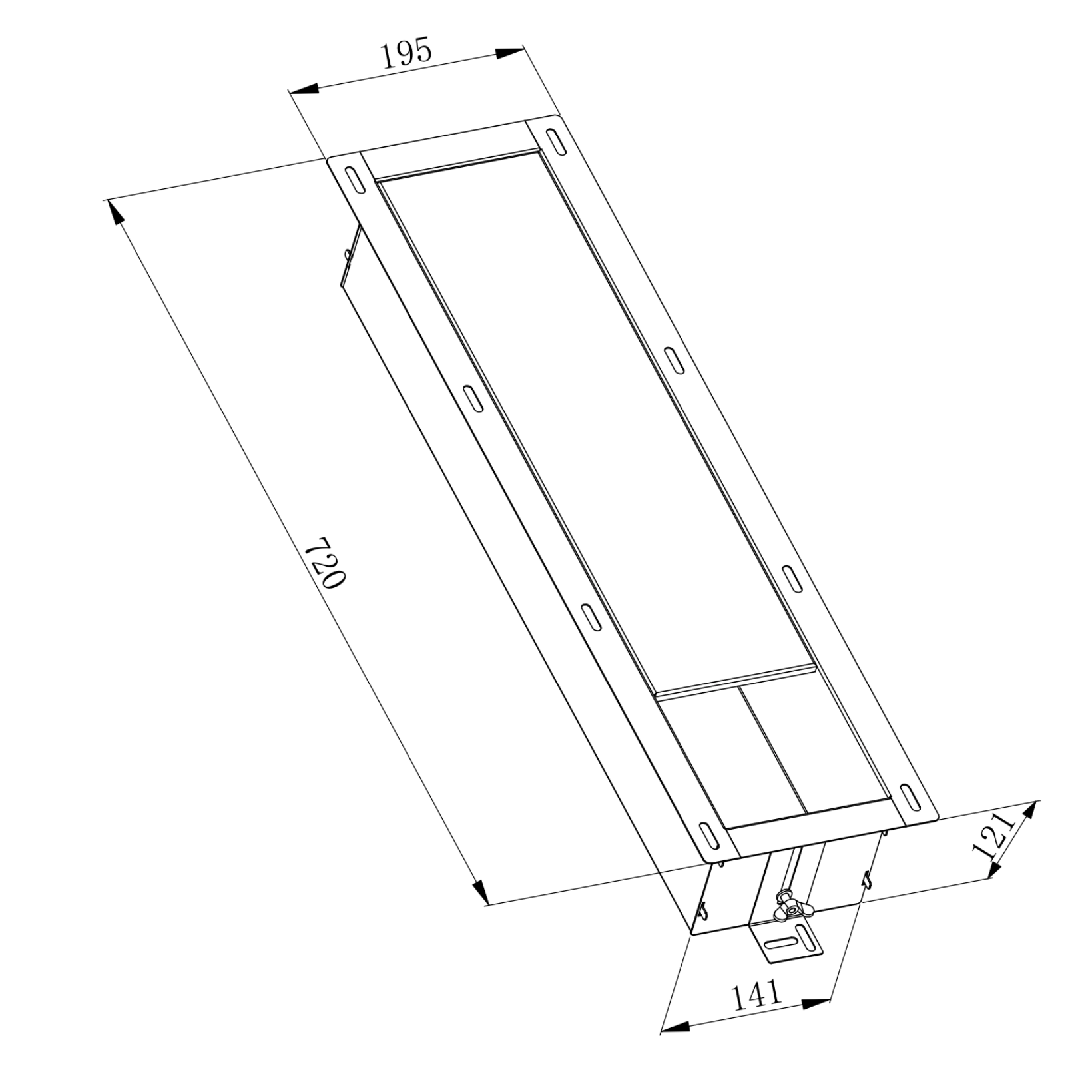 Aloni reserverolhouder – inbouw – exclusief inzetstuk