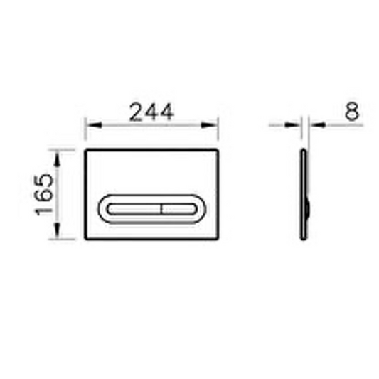 VitrA Loop T Bedieningspaneel
