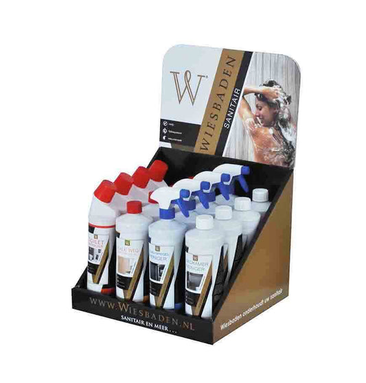 présentoir boîte articles d'entretien (rempli)