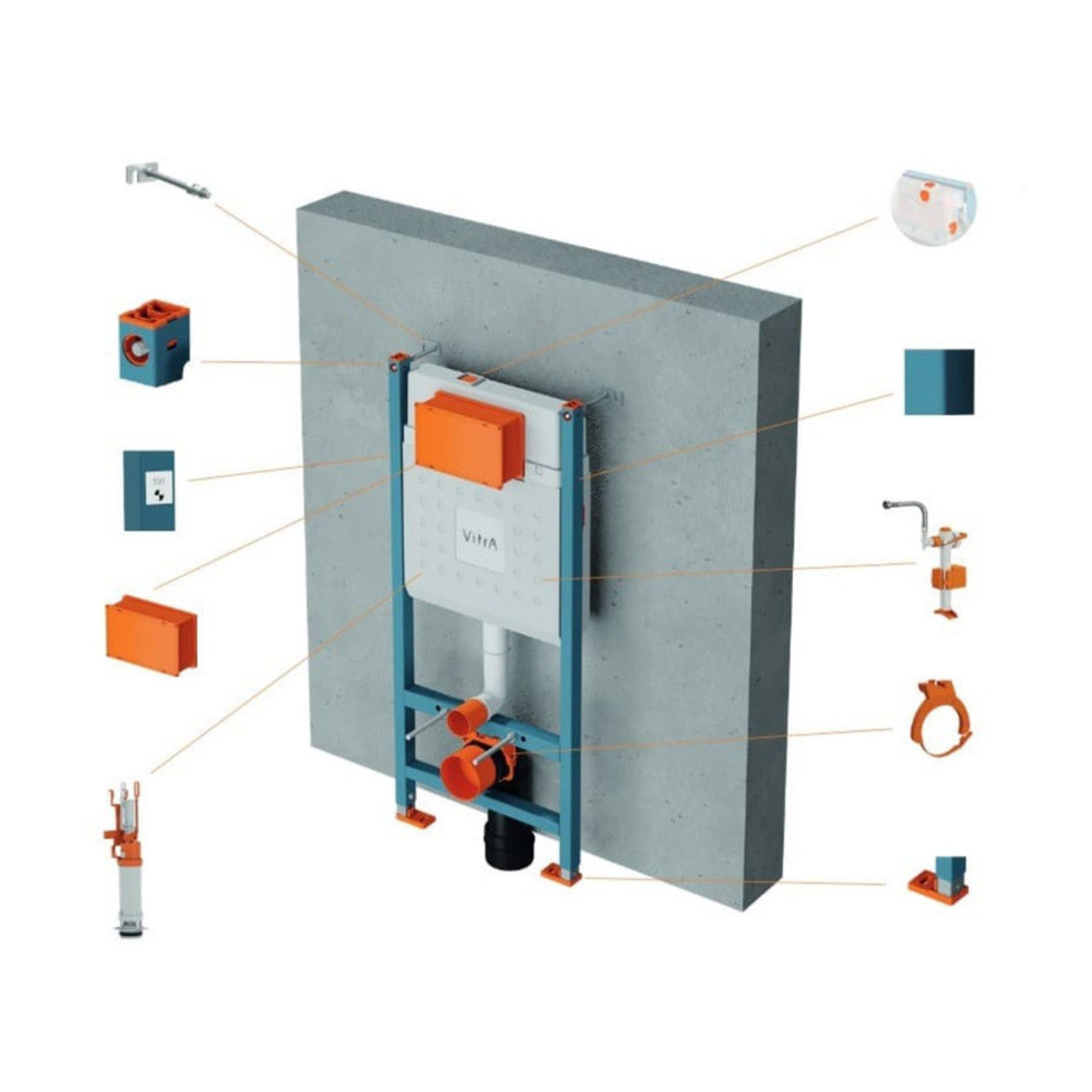 Vitra V-Fix Inbouwreservoir