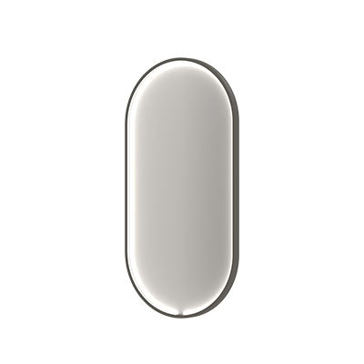 Spiegel ovaal in kader + (in)directe LED - 8410415