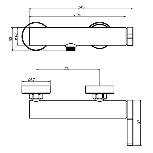 ALONI Arch douchemengkraan