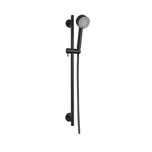 Cadence Luxe Complete Schuifstangset Wiesbaden met Handdouche en Doucheslang in Zwart