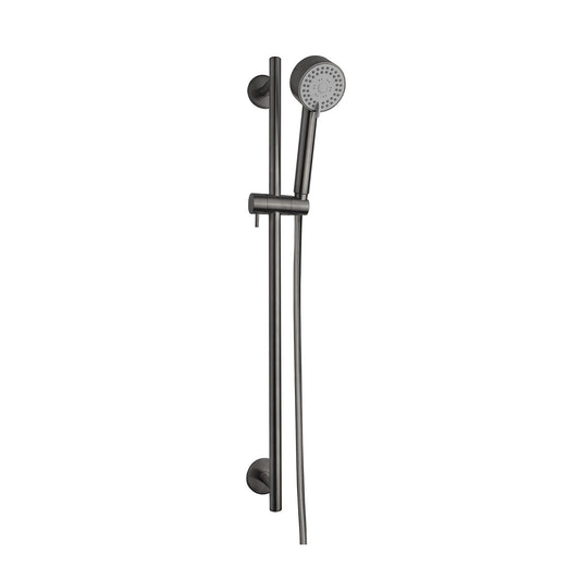 Cadence Luxe Complete Schuifstangset Wiesbaden met Handdouche en Doucheslang in Gunmetal