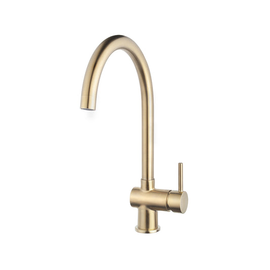 Caral Keukenmengkraan Geborsteld Messing Goud PVD Coating Wiesbaden