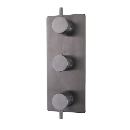 Caral Thermostatische 3-weg Douchekraan Wiesbaden Inbouw Brons
