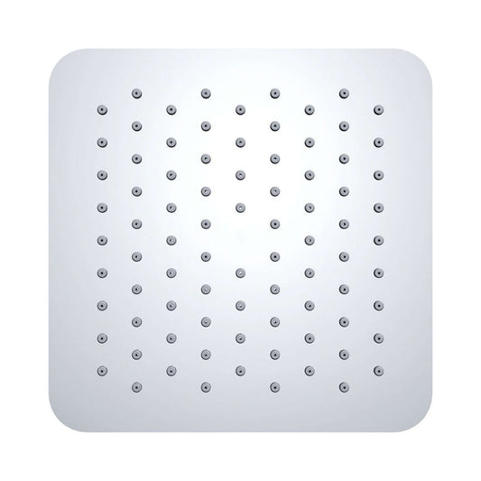 Caral Ufo Douche de tête carrée Wiesbaden 20 cm en chrome