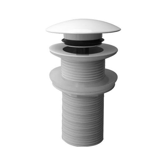 Caral Verlängerte Clickwaste Ablaufstopfen Wiesbaden 5/4" in Glänzend Weiß