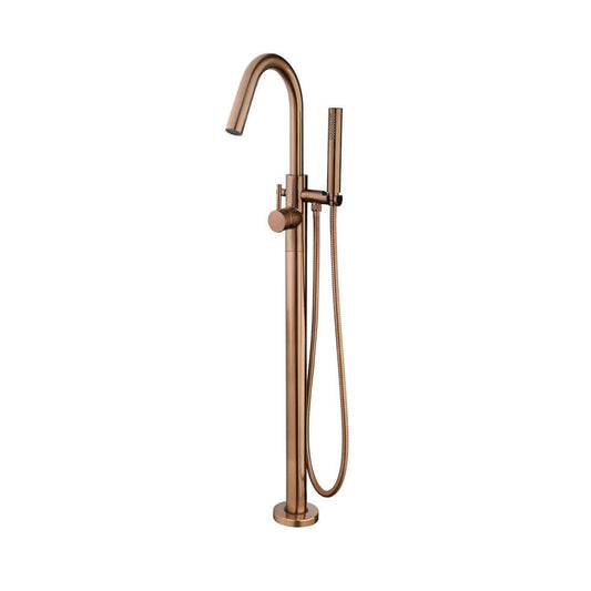 Robinet de baignoire Caral autoportant bronze brossé cuivre PVD