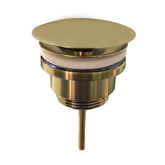 Caral nicht-abdichtbarer 5/4 Festabfall Wiesbaden in gebürstetem Messing Gold