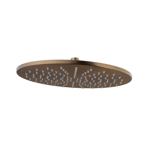 Caral ronde hoofddouche Wiesbaden 25 x 0,8 cm in geborsteld bronskoper