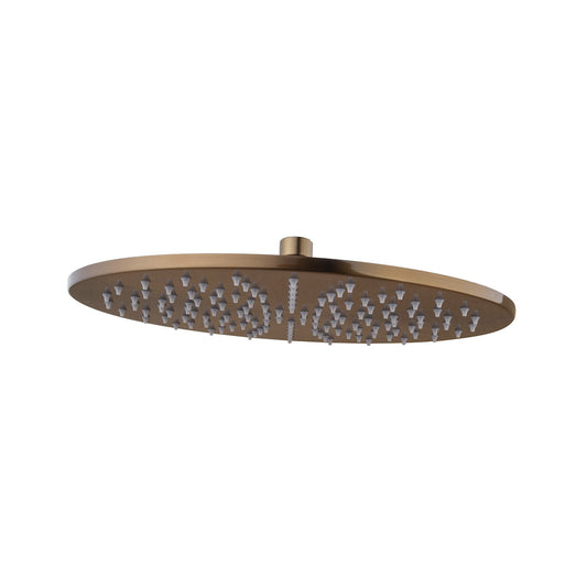 Caral ronde hoofddouche Wiesbaden 30 x 0,8 cm in geborsteld bronskoper