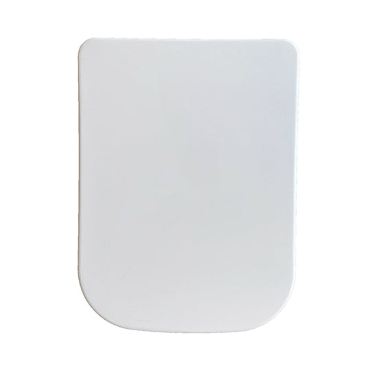 Siège de toilette carré softclose et libération rapide brillant blanc