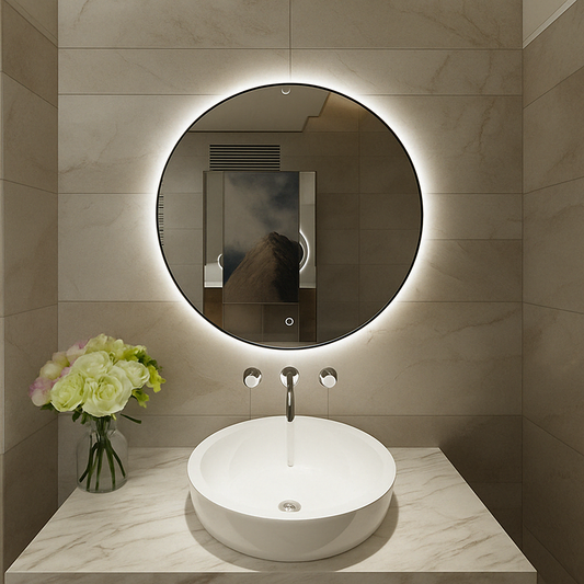 Giro Ronde Spiegel Wiesbaden met LED Verlichting in 100 Cm