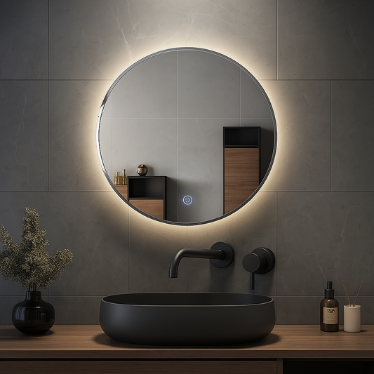 Inbouw Wastafelmengkraan Wiesbaden Caral Twenty Met Coldstart Gunmetal (inbouw en afbouwdeel)