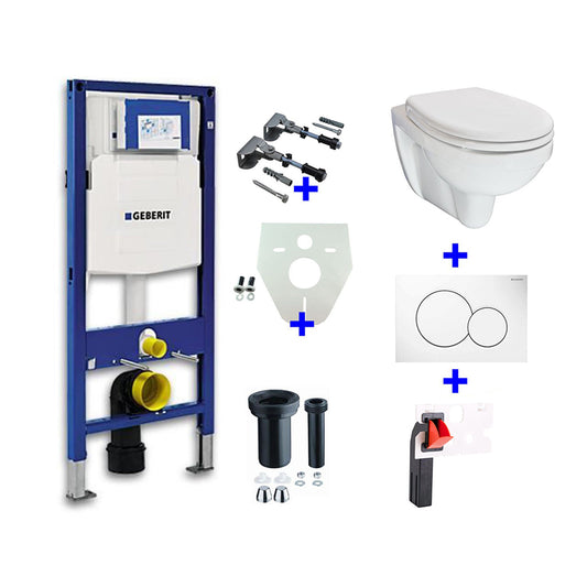 Geberit UP-320 + toiletblokhouder + Trevi O.P. + Sigma 01 wit