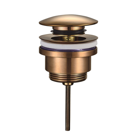 Flaches Modell Clickwaste Luxus Wiesbaden 5/4" in gebürstetem bronzekupfer