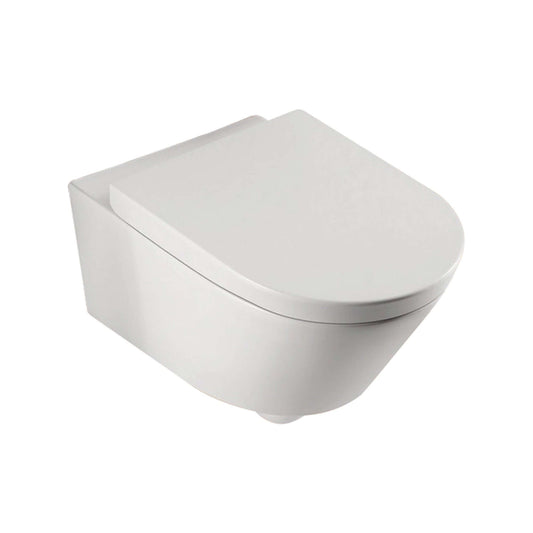 Metro wandcloset met toiletzitting softclose en quick release glans wit