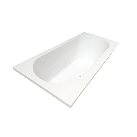 Portus RD inbouw duo ligbad 170x70x43 cm glans wit
