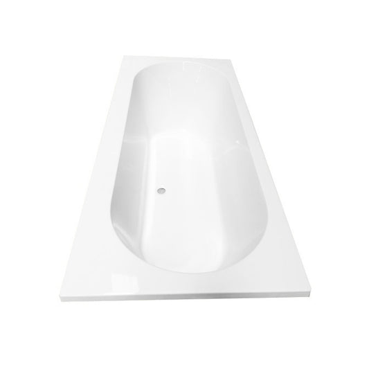 Portus RD inbouw duo ligbad 190x90x49 cm acryl glans wit