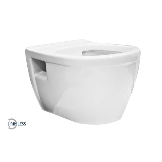 Prio wandcloset rimless glans wit