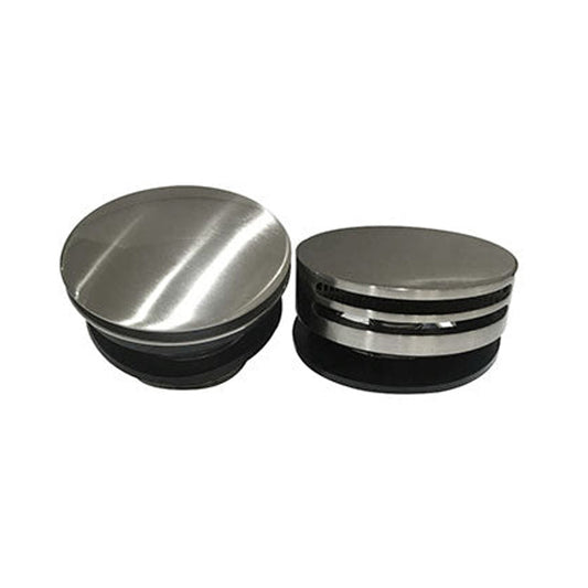 Runder Knopf/Stecker Badoverlauf Wiesbaden mit Badfüllfunktion in Chrom