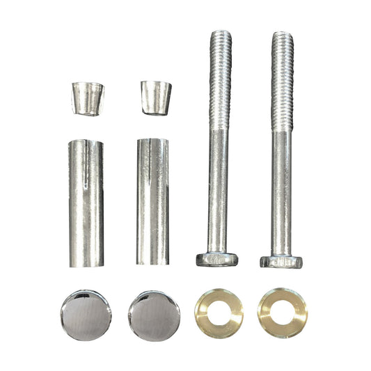 Schroevenset voor ophangbeugel 2 stuks chroom