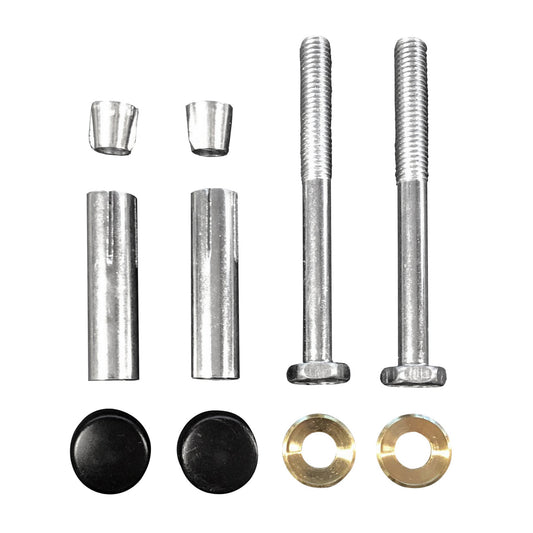 Schroevenset voor ophangbeugel 2 stuks mat zwart
