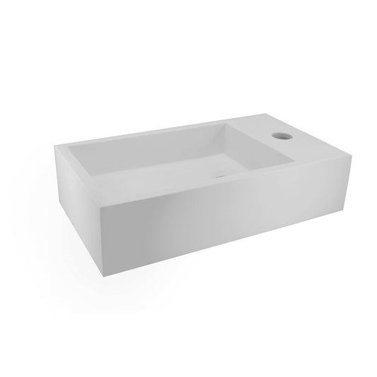 Solid Surface Fontein Wiesbaden 40X22X10 Cm (rechts)