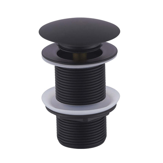 UniMatch clickwaste afvoerplug verlengd 5/4" mat zwart