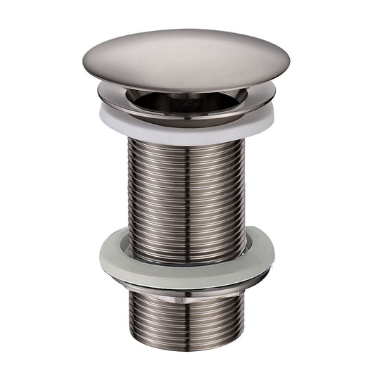 UniMatch open afvoerplug verlengd 5/4" geborsteld staal