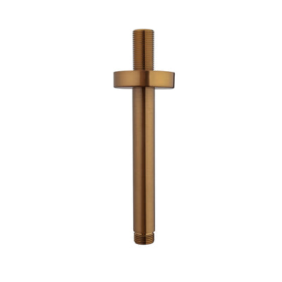 UniMatch douchearm met plafondbevestiging 15 cm geborsteld brons koper PVD