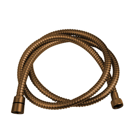 UniMatch Duschschlauch Metall 150 cm gebürstetes Bronze Kupfer PVD