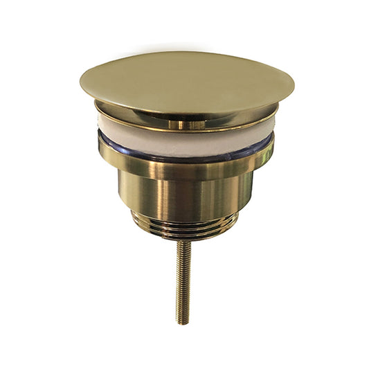 UniMatch open afvoerplug 5/4'' geborsteld messing PVD