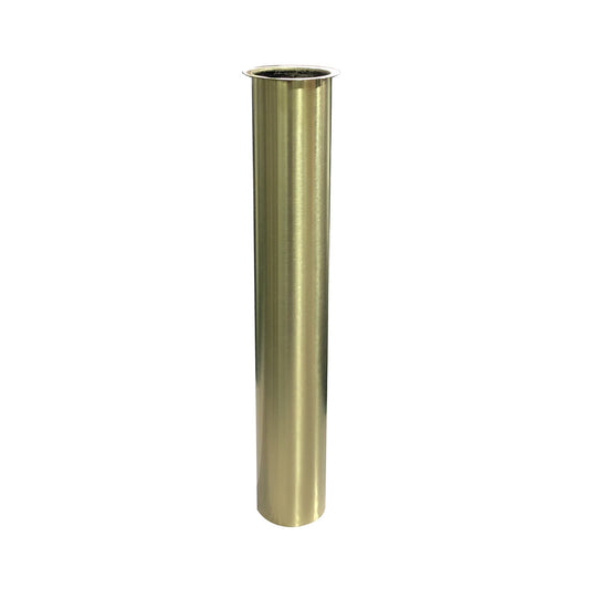 UniMatch sifon verlengbuis 20 cm met kraag geborsteld messing PVD