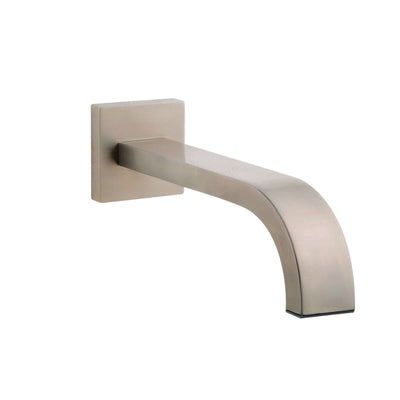 Rombo baduitloop vierkant 22 cm 1/2'' geborsteld staal PVD