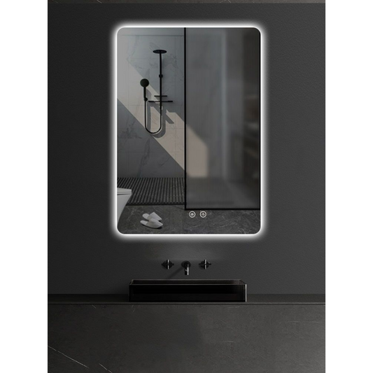 ALONI QUEEN RECHTHOEKIGE LED-SPIEGEL MET VERWARMING & ANTI-CONDENS (60x80CM)