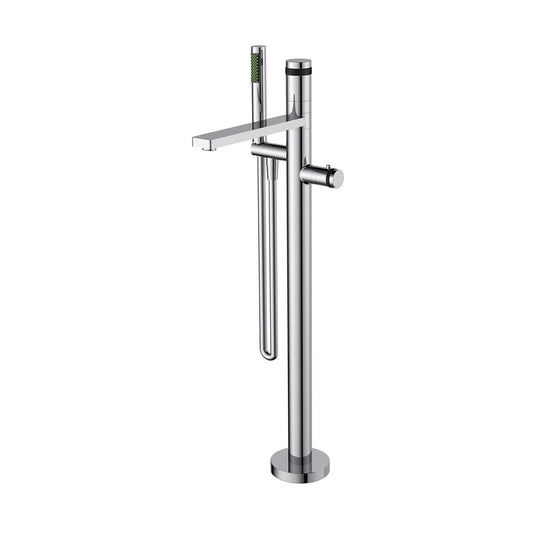 Vrijstaand Badthermostaatkraan Wiesbaden Bol 83,3 cm Compleet Chroom