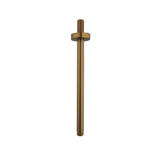 Caral Douchearm Wiesbaden met Plafondbeugel 30 cm Geborsteld Brons Koper