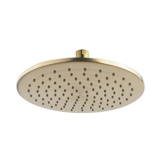 Wiesbaden Caral rond 25 cm antikalk geborsteld messing goud hoofddouche