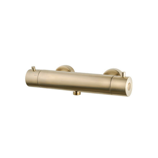 Wiesbaden Cool Touch Opbouw Douchethermostaat Geborsteld Messing Goud